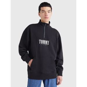 Tommy Jeans pánská černá mikina - XL (BDS)